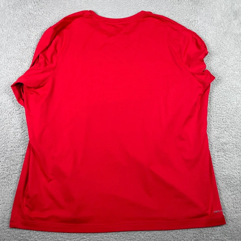Jordan Shirt Mens 3XL Red Athletic Dri-FIT Long Sleeve Lightweight DQ7901-694